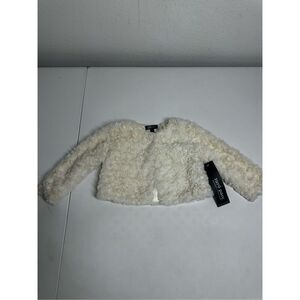 NWT Turo Parc Faux Fur Baby Jacket Coat Size 2T Lined Long Sleeve